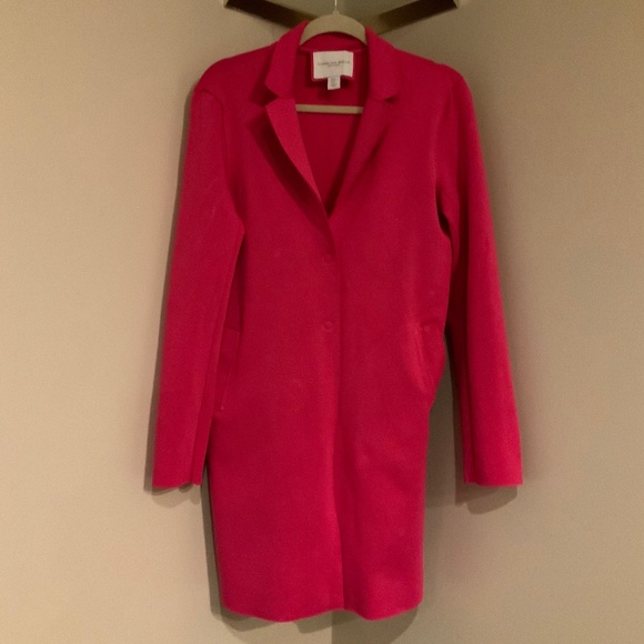 Carolina Belle Montreal Pink M Duster Jacket Minimalist Monochrome Scandi Girl - Picture 7 of 7